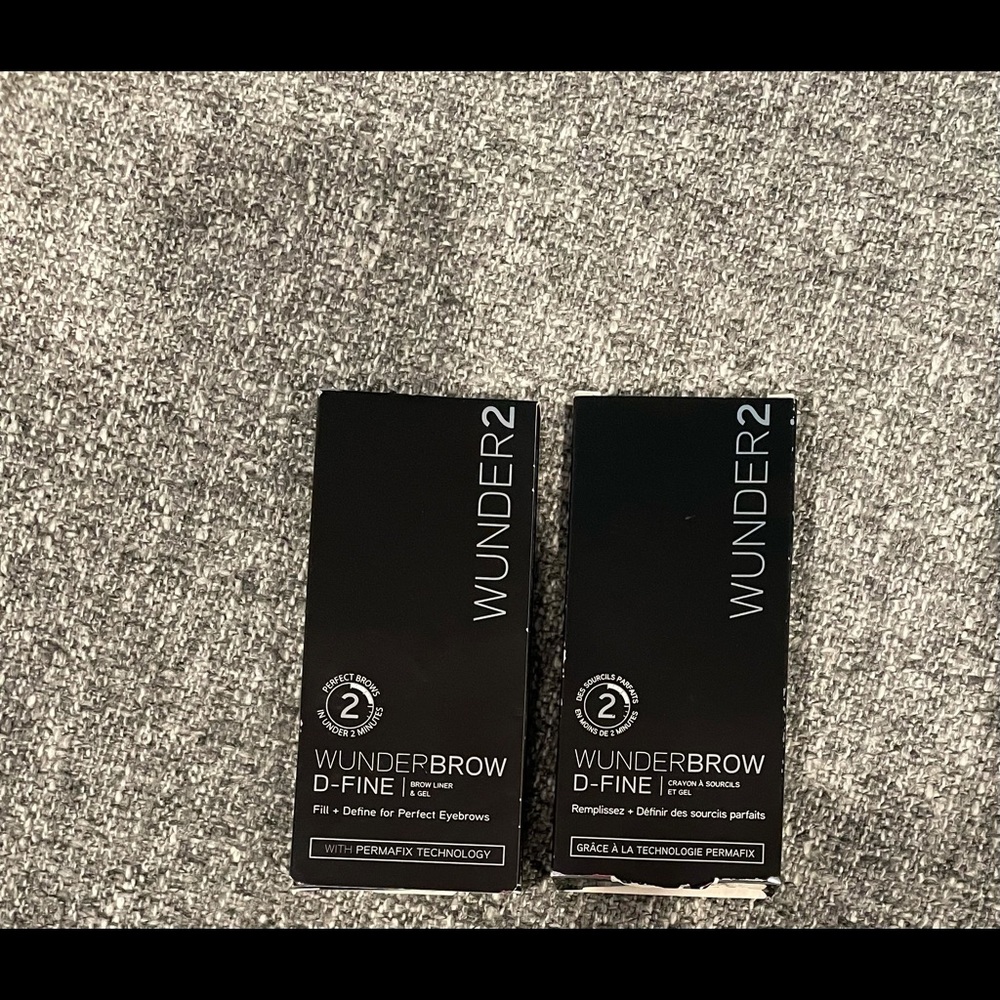 2 Packages Wunderbrow D-Fine Brow Liner & Gel new/box
